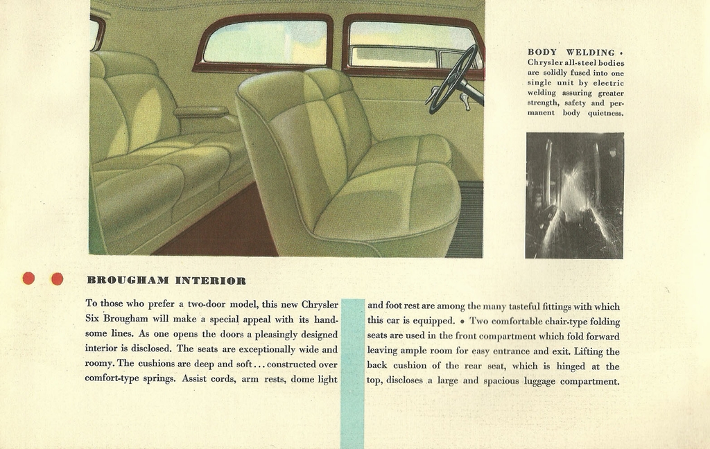 1934 Chrysler Six Brochure Page 2